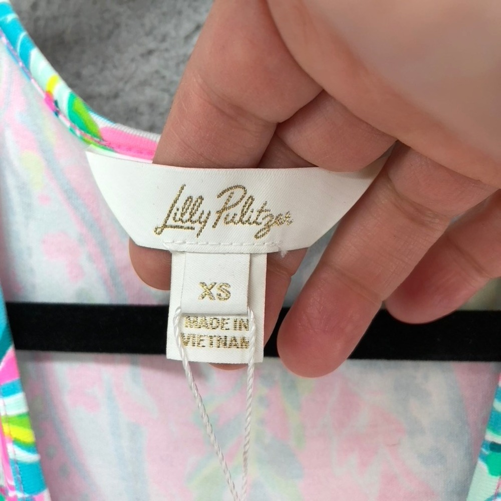 Lilly Pulitzer Paulina Jumpsuit Women XS Multi Unicorn of the Sea Pink Tropical - Picture 4 of 8